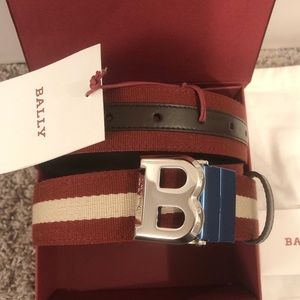 Authentic Bally Men’s Letter B Buckle Belt Size 36